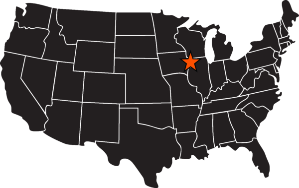 Camanche on US Map