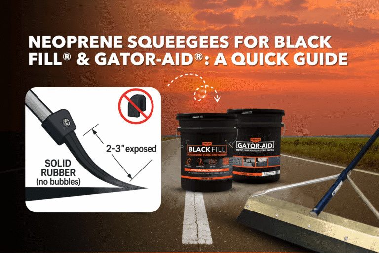 Neoprene Squeegees for Black Fill® & Gator-Aid®